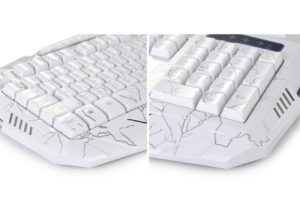 Gaming Tastatur-Maus Set beleuchtet-Mousepad einstellbar Hintergrundbeleuchtung Blitz Krack-04